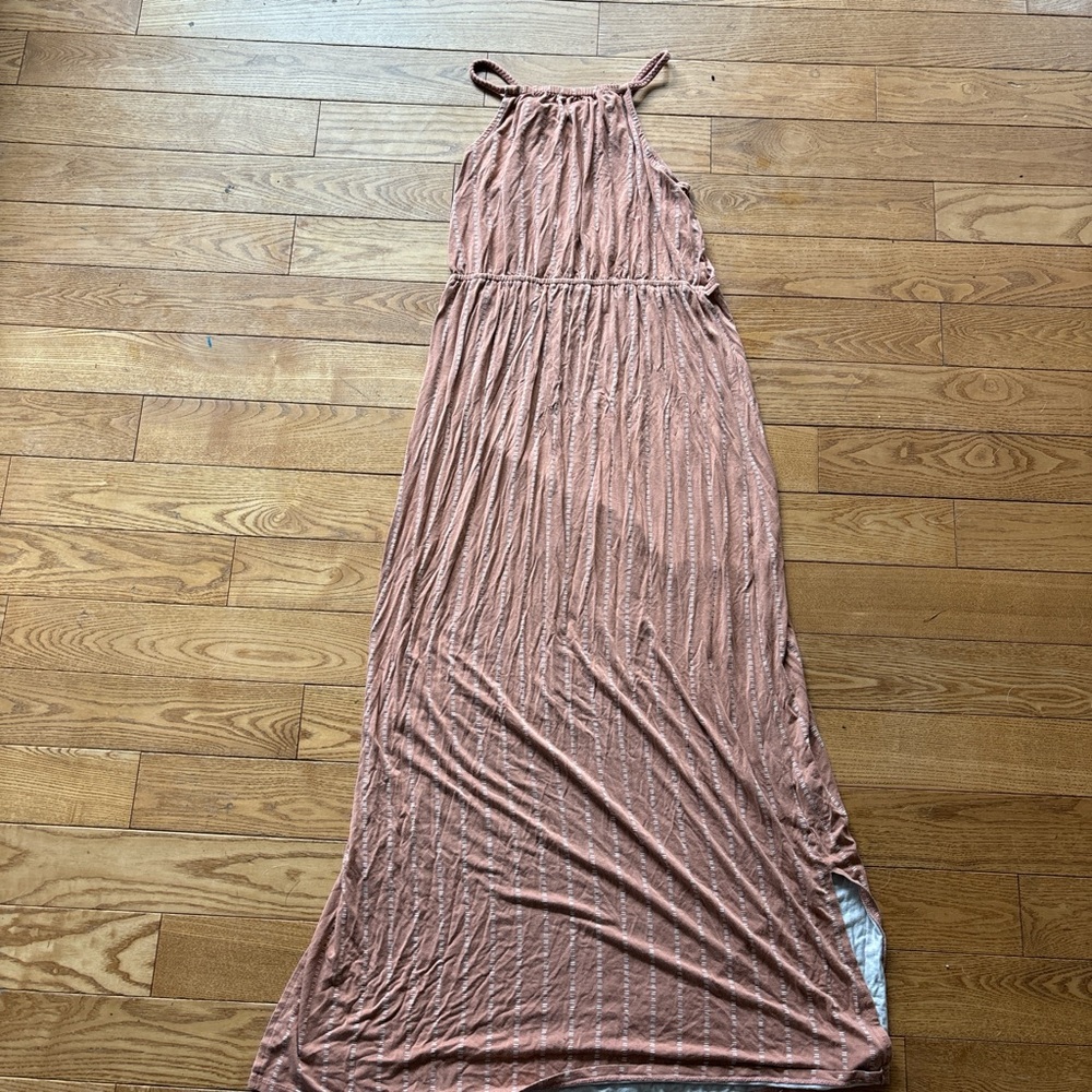Long blush pink dress